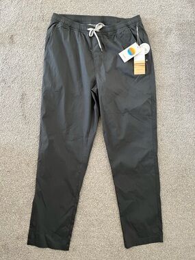 NWT Vuori Kore Everyday Drawstring Casual Pants in Dark Pewter Size Large